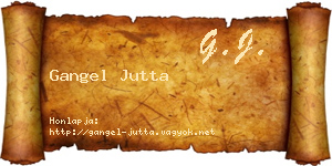 Gangel Jutta névjegykártya